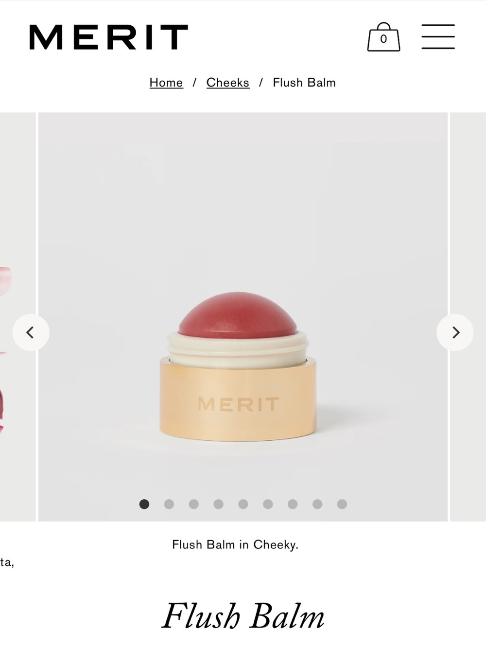 Merit Flush Balm in Cheeky